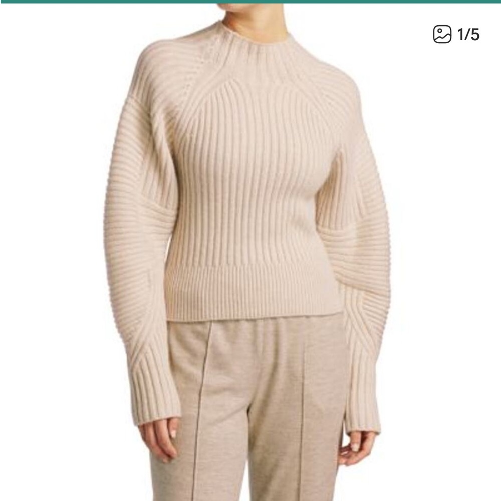 Rag & bone Oakes mock neck 100% wool sweater